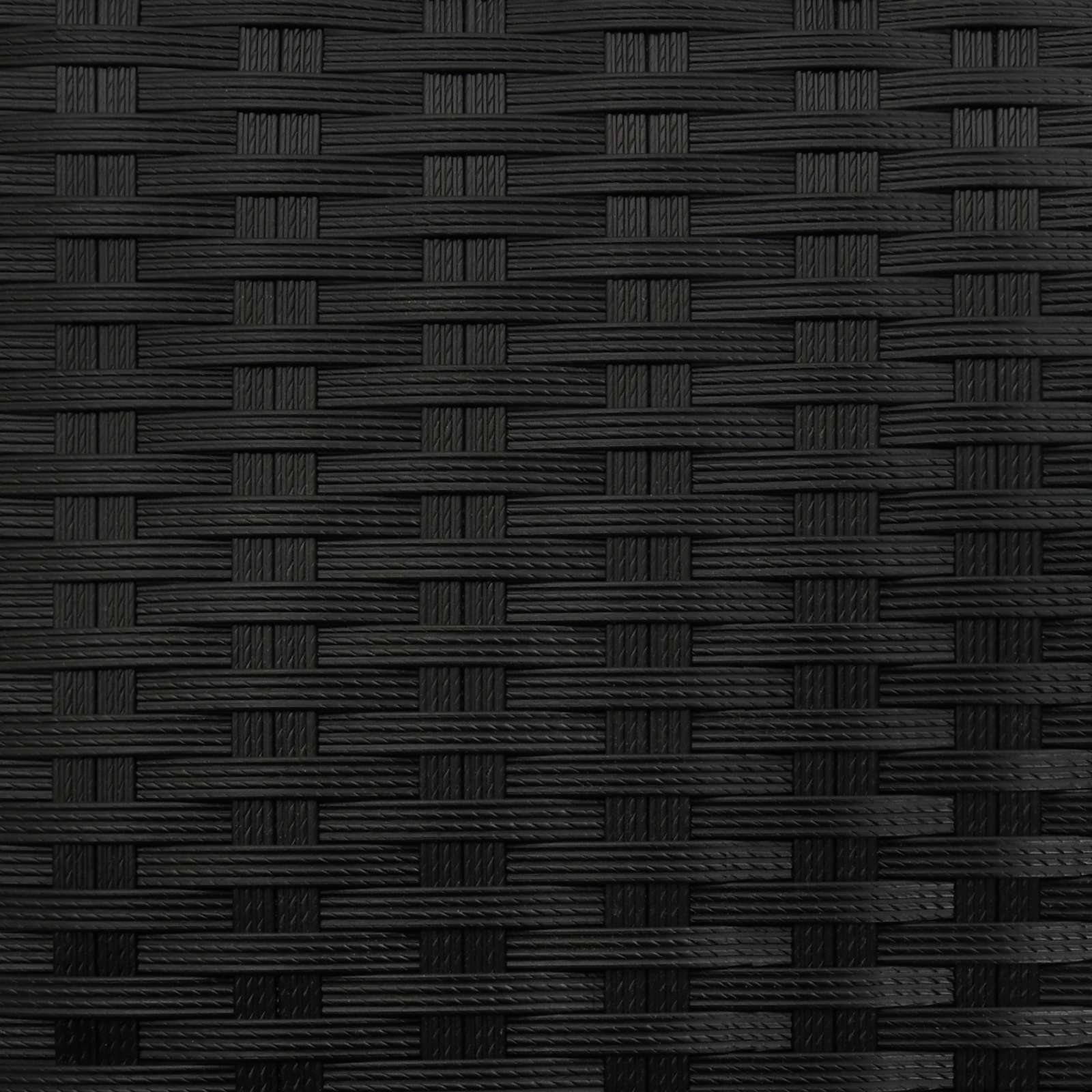 Hoher Pflanzkübel Schwarz 55 x 22 x 70 cm Poly-Rattan