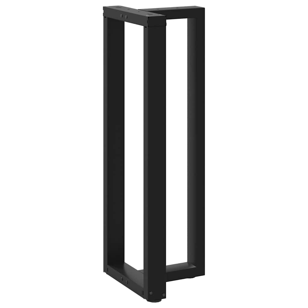 Couchtischbeine T-Form 2 Stk. Schwarz 30x25x(30-31) cm Stahl