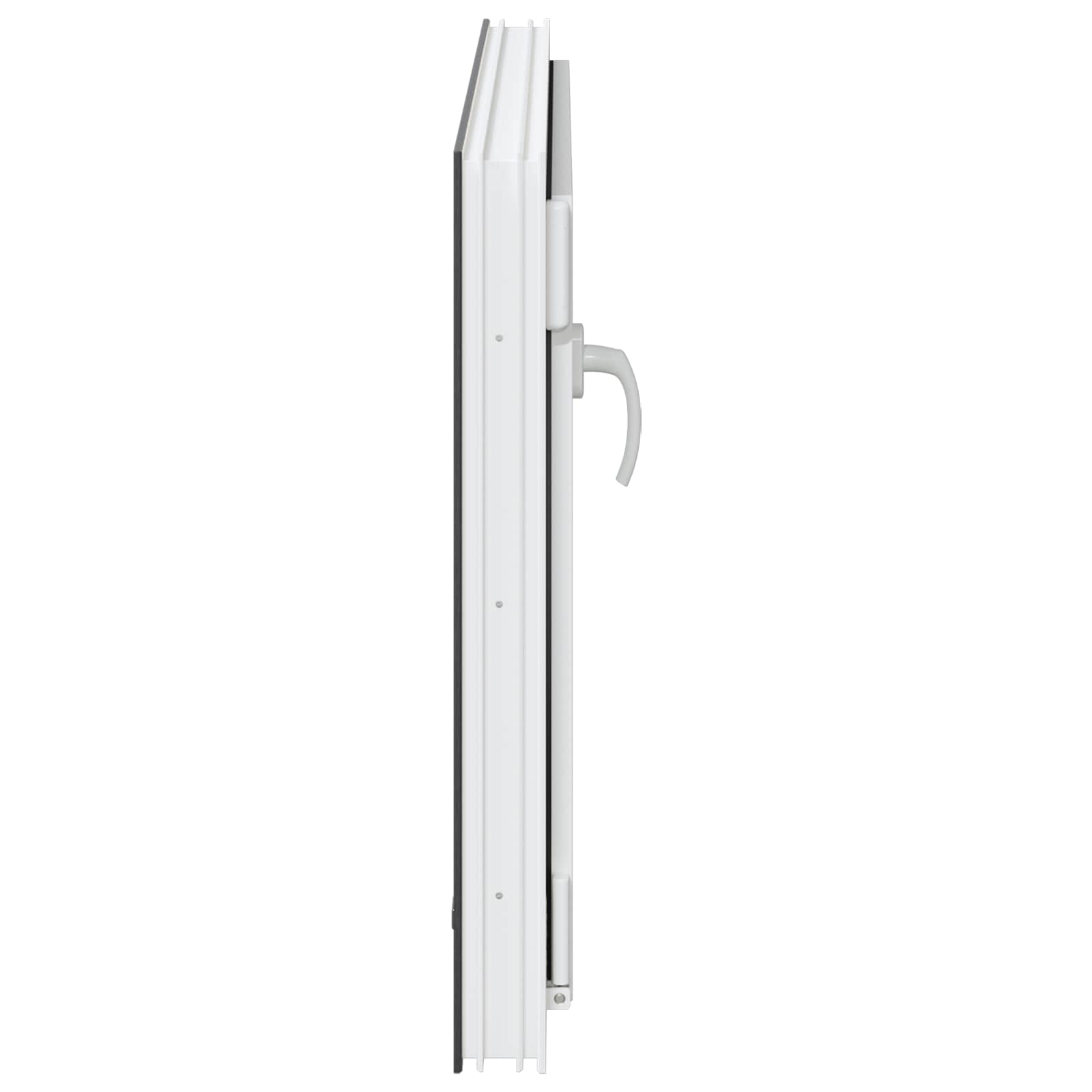 Kellerfenster RISOR 50 x 50 cm PVC und Glas Weiß