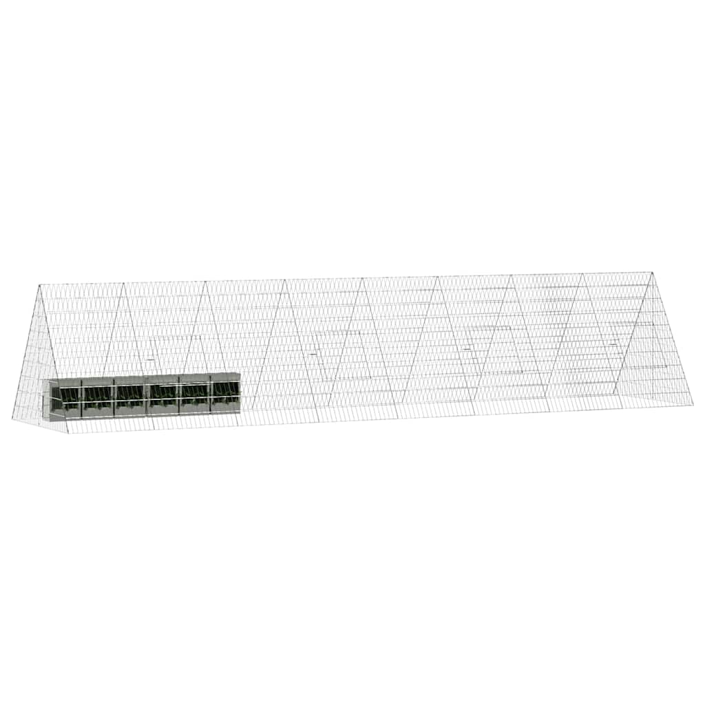Hasenkäfig Silber 110 x 100 x 85 cm Verzinkter Stahl