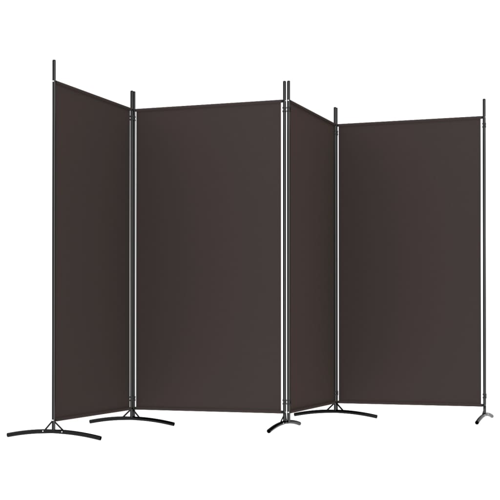 3-tlg. Raumteiler Weiß 260x180 cm Stoff