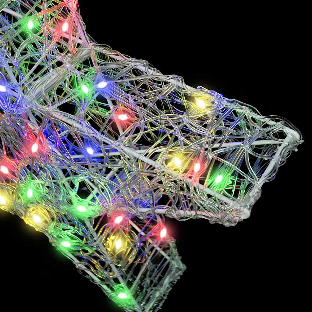 3D Stern mit 50 LEDs Warmweiß 55 x 53.5 x 10 cm Acryl