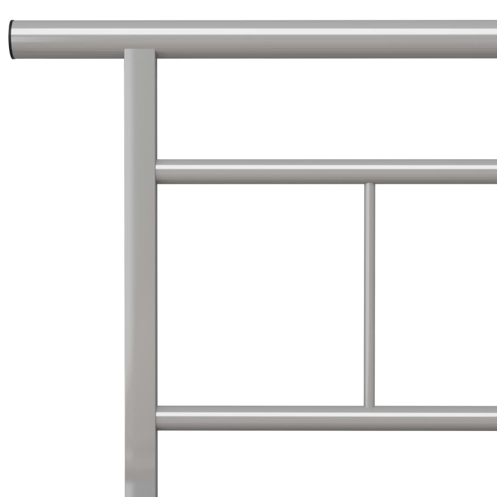 Bettgestell Grau Metall 90x200 cm