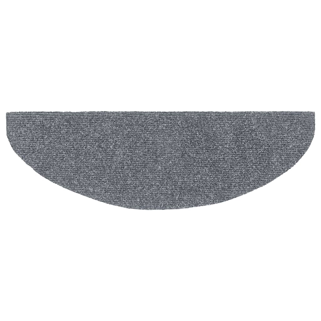 Stufenmatten Selbstklebend 15 Stk. 56x17x3 cm Hellbraun Halbrund
