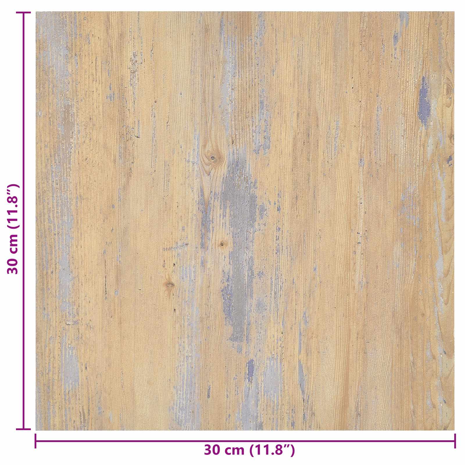 Selbstklebende Bodenplanken 30,5 x 30,5 cm 20 pcs PVC Betongrau