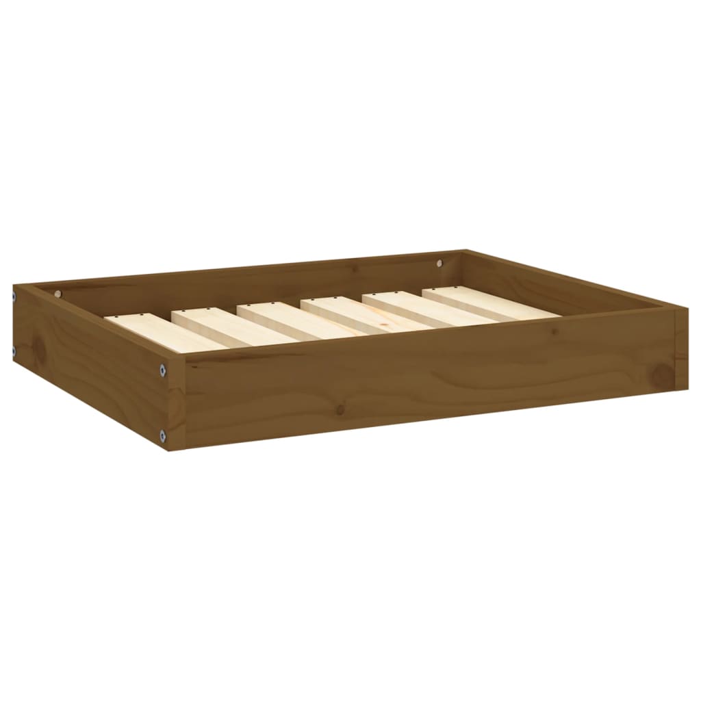 Hundebett 51,5x44x9 cm Massivholz Kiefer