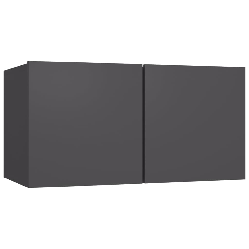 4-tlg. TV-Schrank-Set Weiß Holzwerkstoff