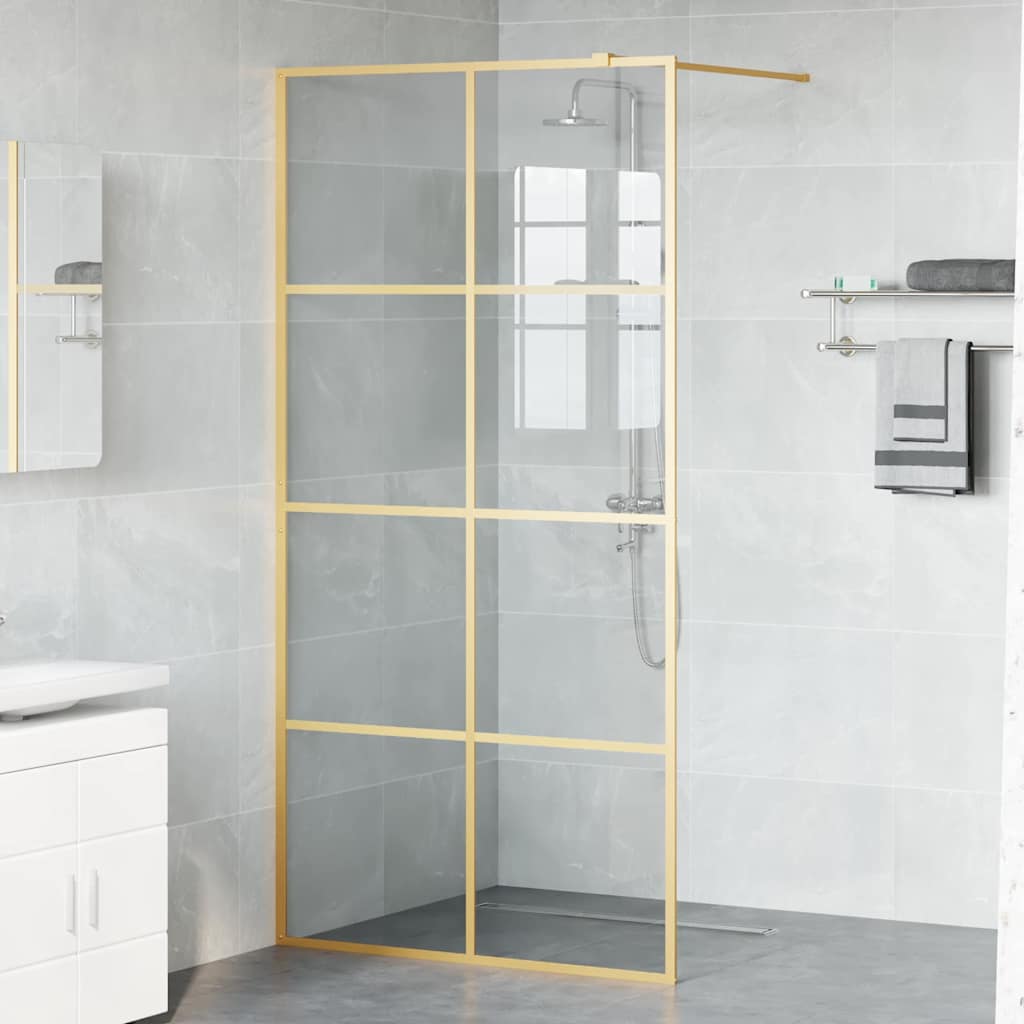 Duschwand für Begehbare Dusche mit Klarem ESG Glas 80x195 cm