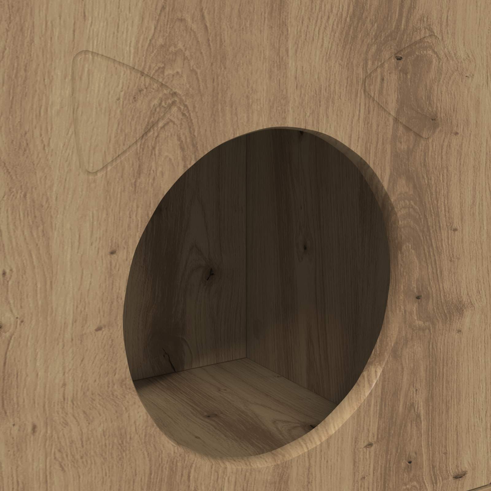 Katzenhaus Weiß 72 x 42,5 x 70 cm Holzwerkstoff