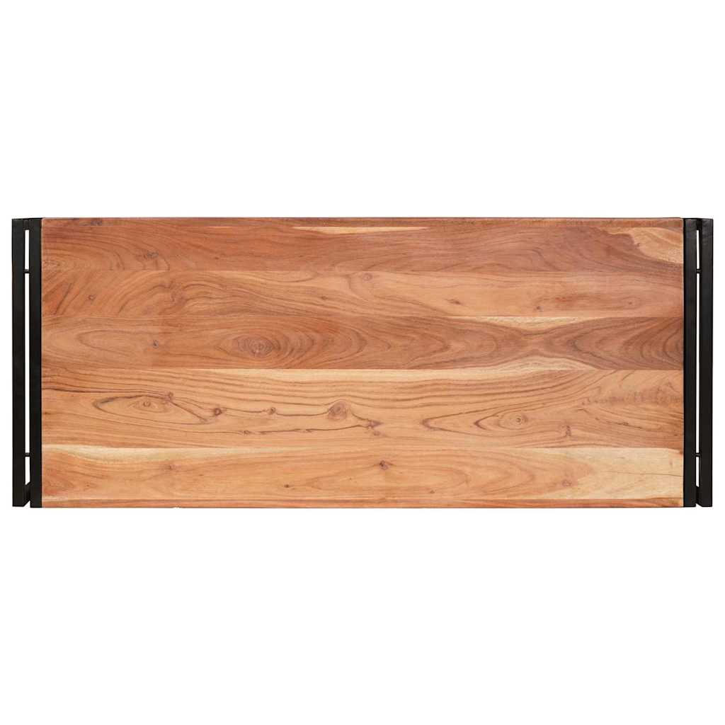 Badregal für Braun 40 x 50 x 23 cm Massives rohes Mangoholz