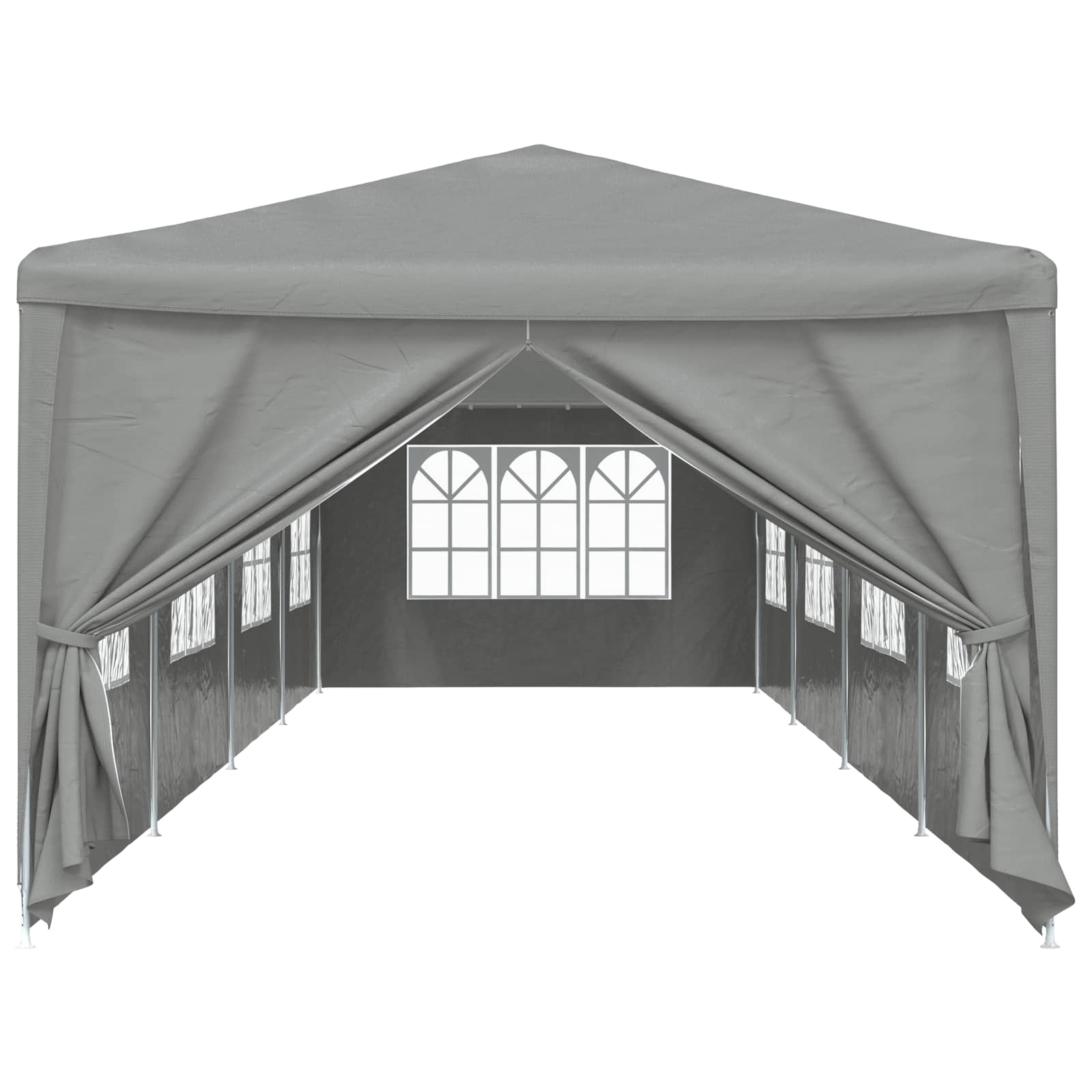Party-Zelt 400 x 300 x 255 cm Rot PE und Stahl