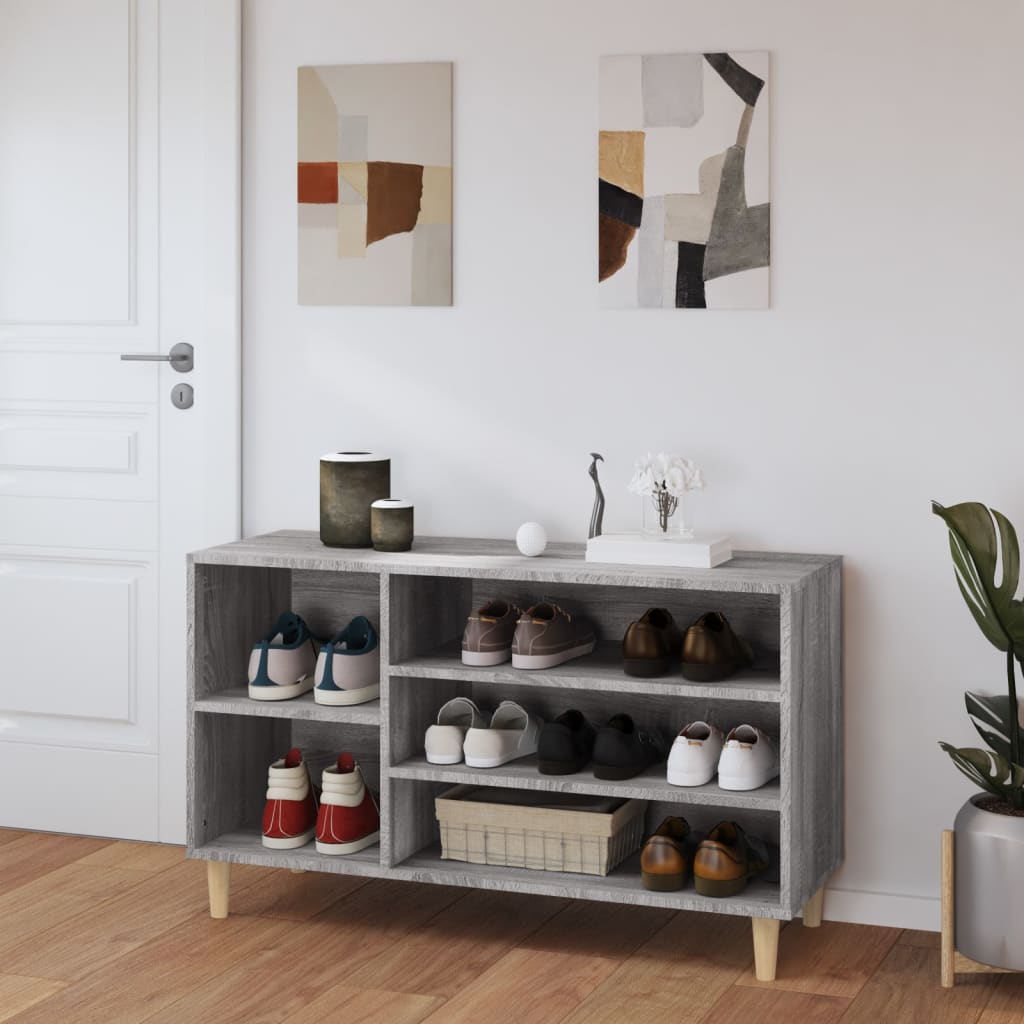 Schuhregal Weiß 102x36x60 cm Holzwerkstoff