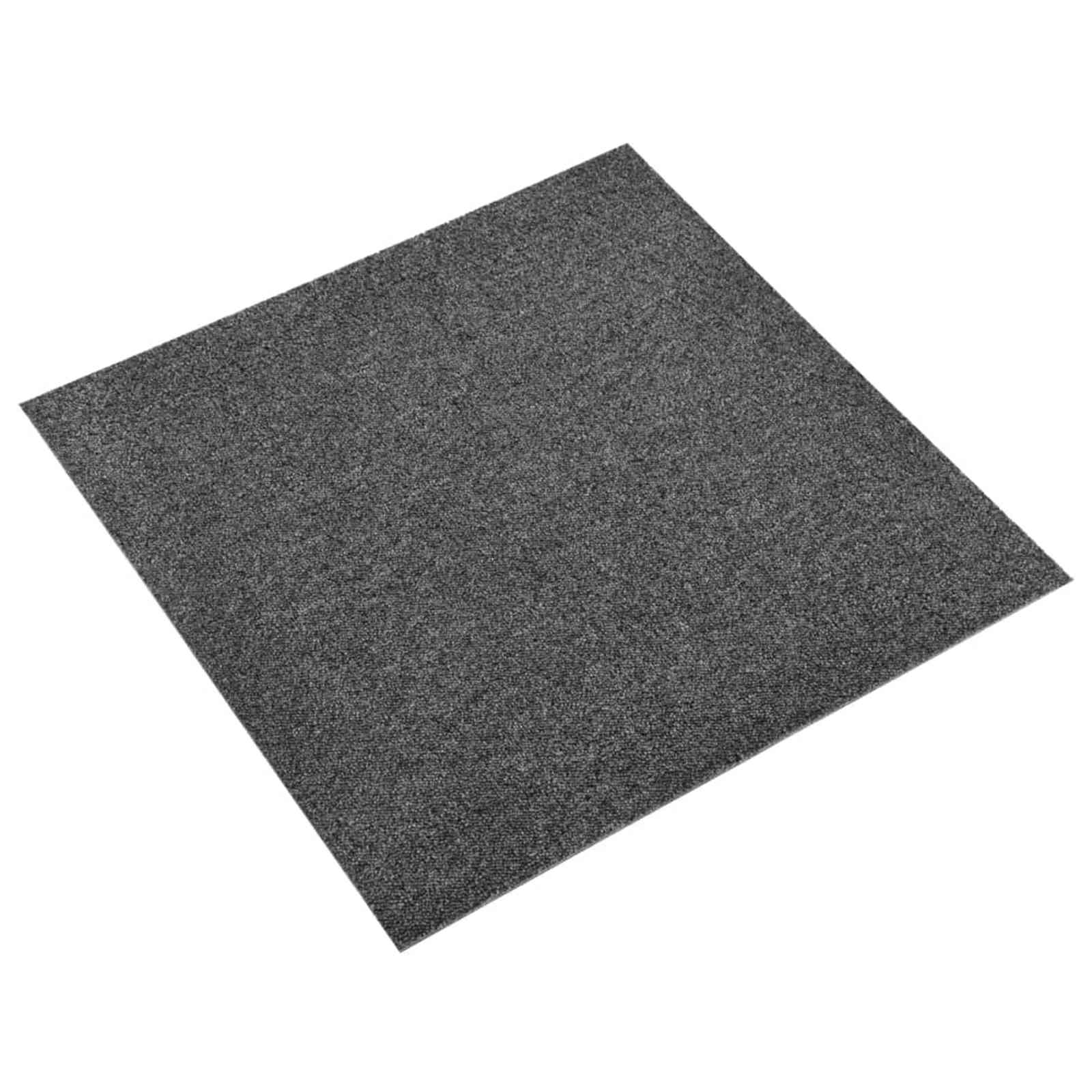 Teppich 20 pcs Gestreiftes Anthrazit 50 x 50 cm