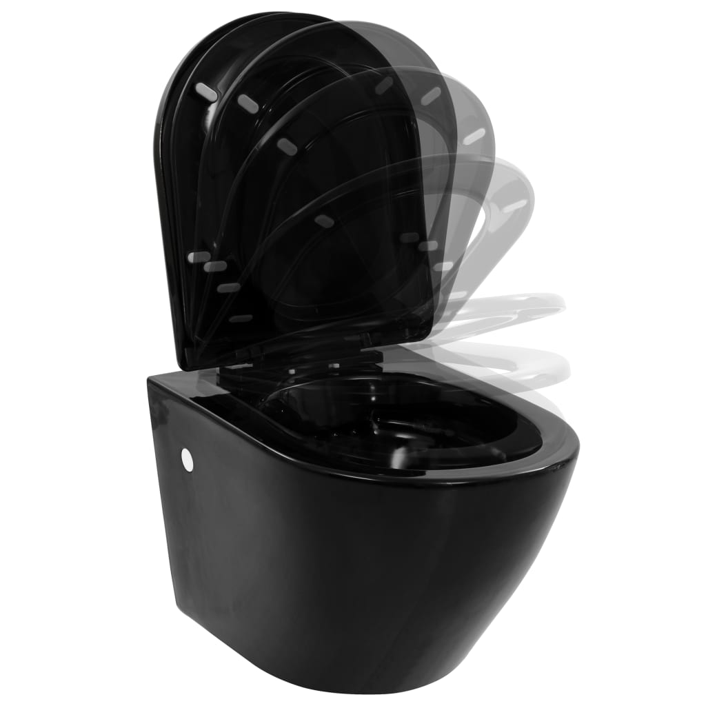 Wand-WC ohne Spülrand Keramik Weiß