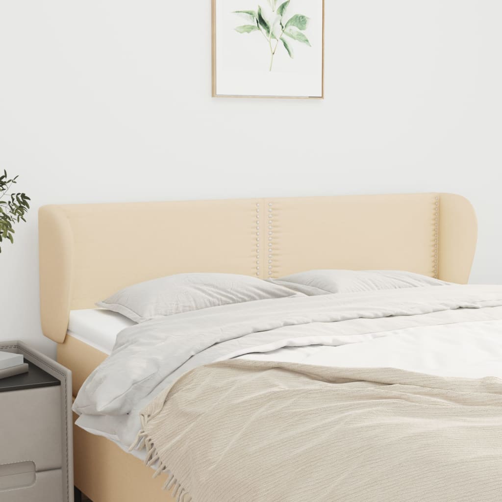 Kopfteil mit Ohren Dunkelgrau 83x23x78/88 cm Stoff