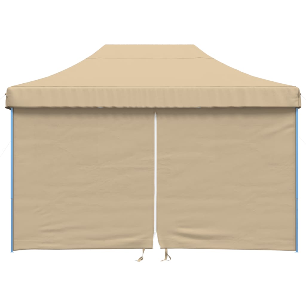 Partyzelt Faltbar Pop-Up Beige 410x279x315 cm