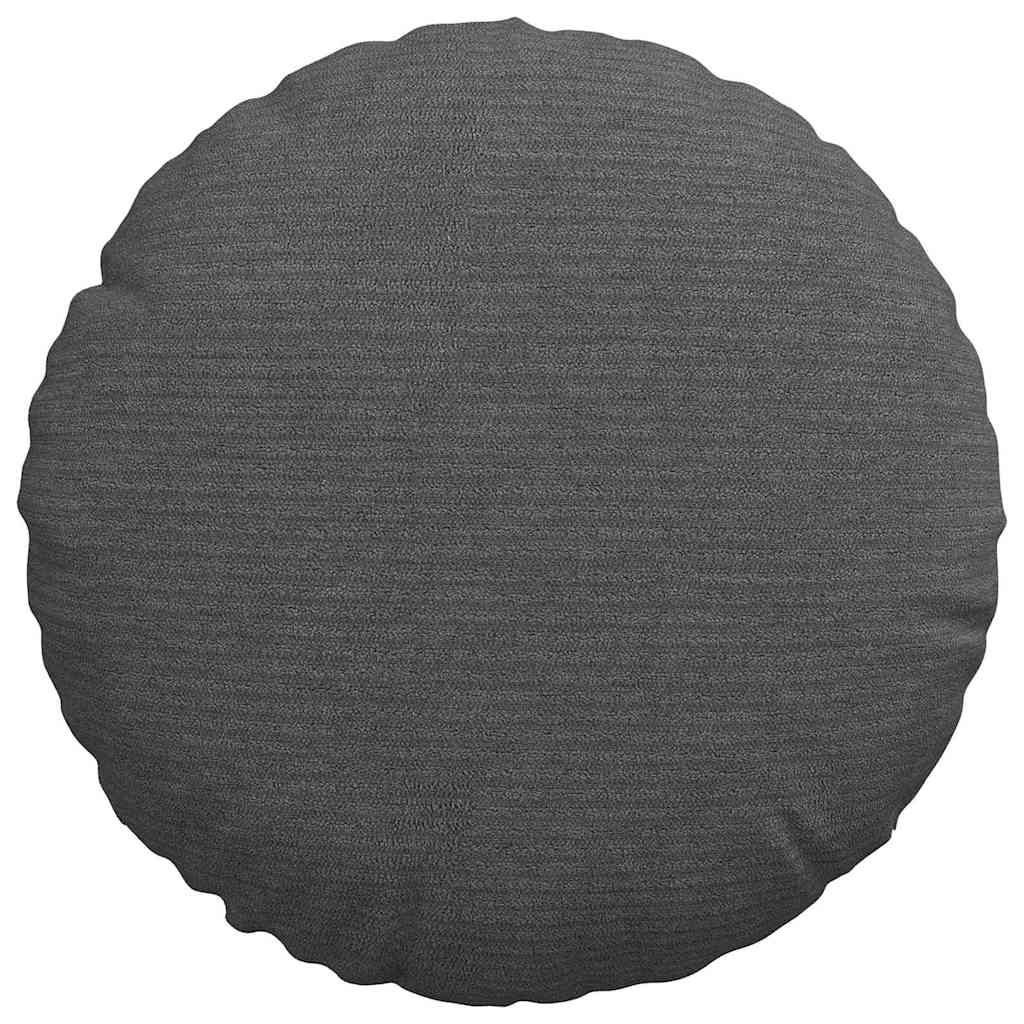 Sitzkissen 2 pcs Hellgrau Ø30 x 13 cm Cordstoff