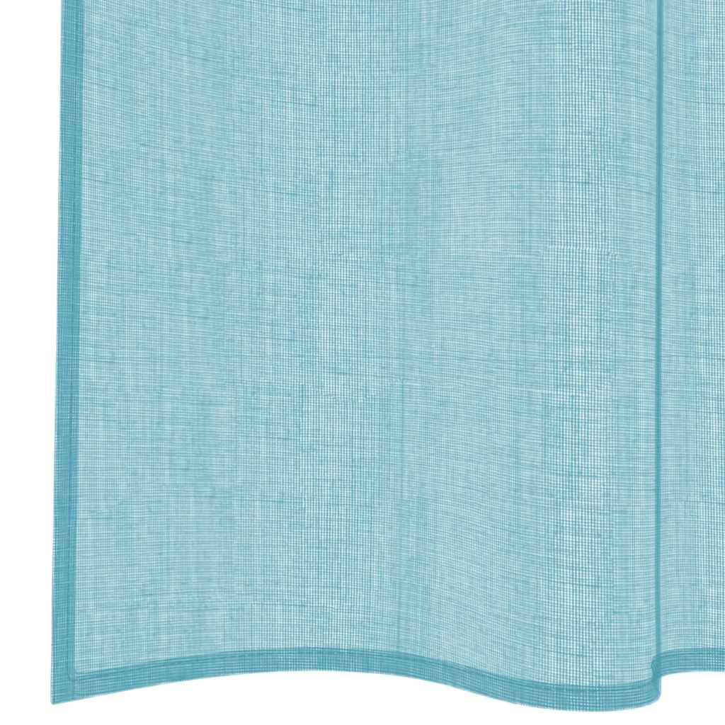 Voile Vorhänge mit Ösen 2 Stk. Apfelgrün 140x140 cm