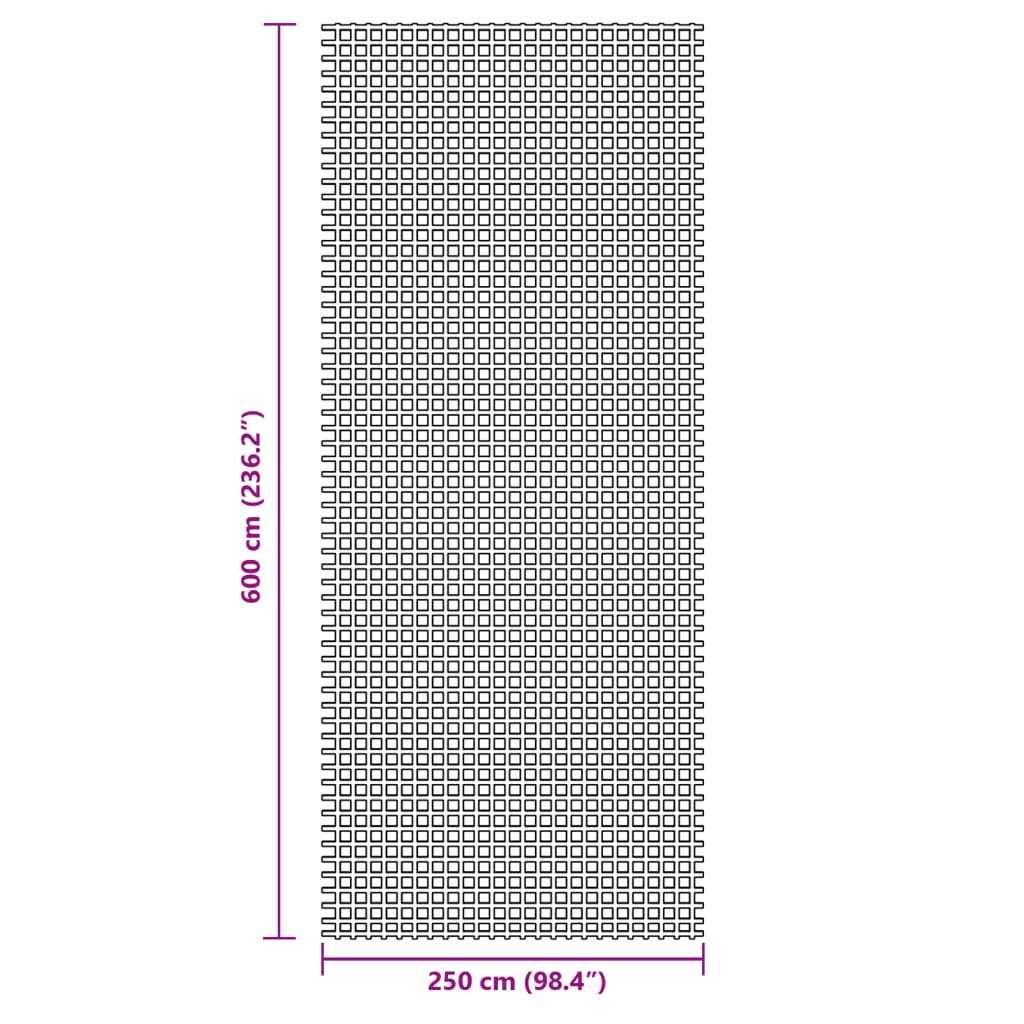 Zeltteppich Anthrazit 4x2 m
