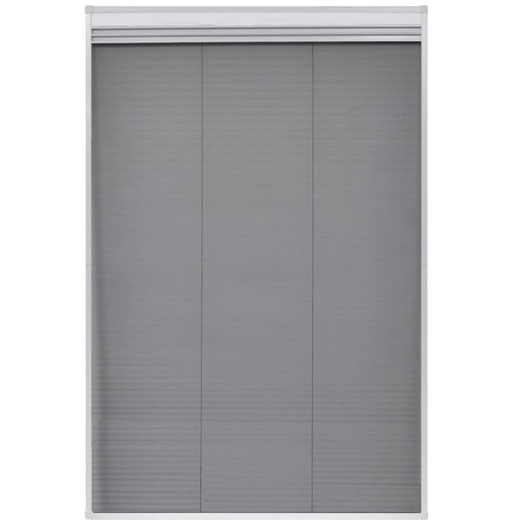 Plisse Insektenschutzfenster mit Jalousie Aluminium 160×80 cm