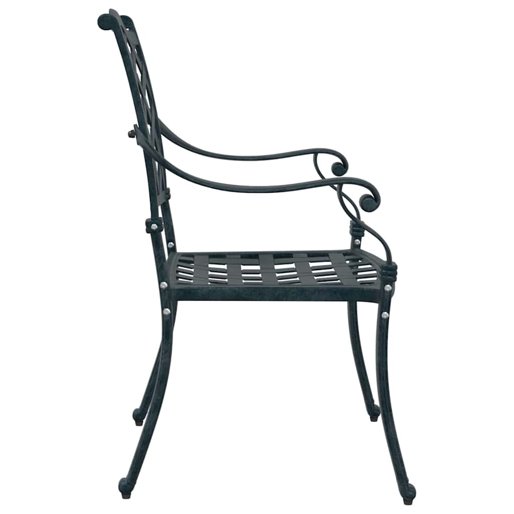 Gartenstuhl 2 pcs Bronze 56 x 55 x 92,5cm Aluminium