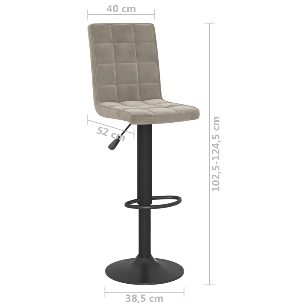 Barhocker Rosa Samt