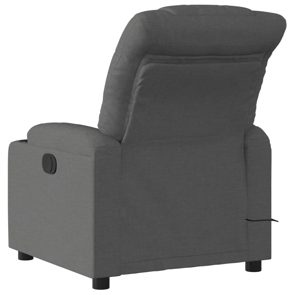 Massage-Relaxsessel, hellgrauer Stoff