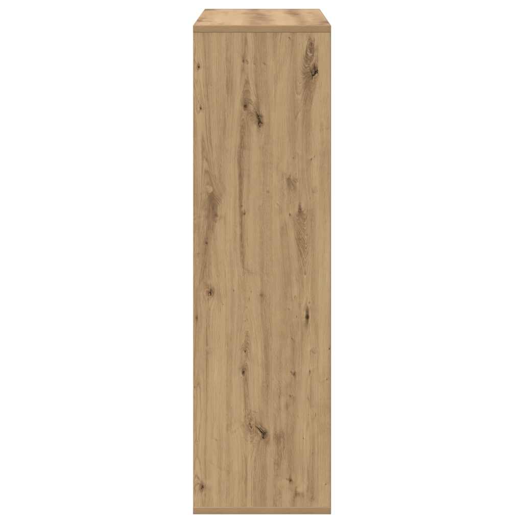 Bücherregal Weiß 137,5x29x137,5 cm Holzwerkstoff