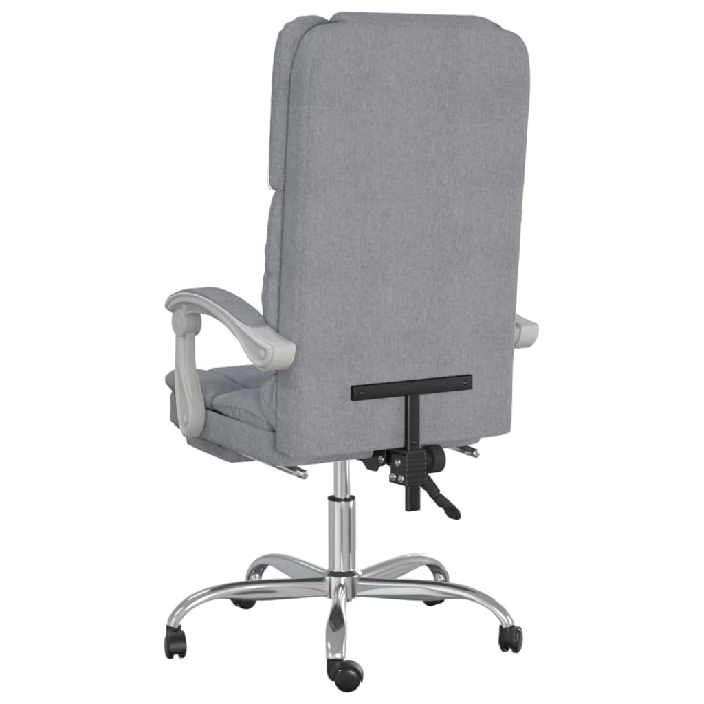 Bürostuhl mit Massagefunktion Taupe Stoff