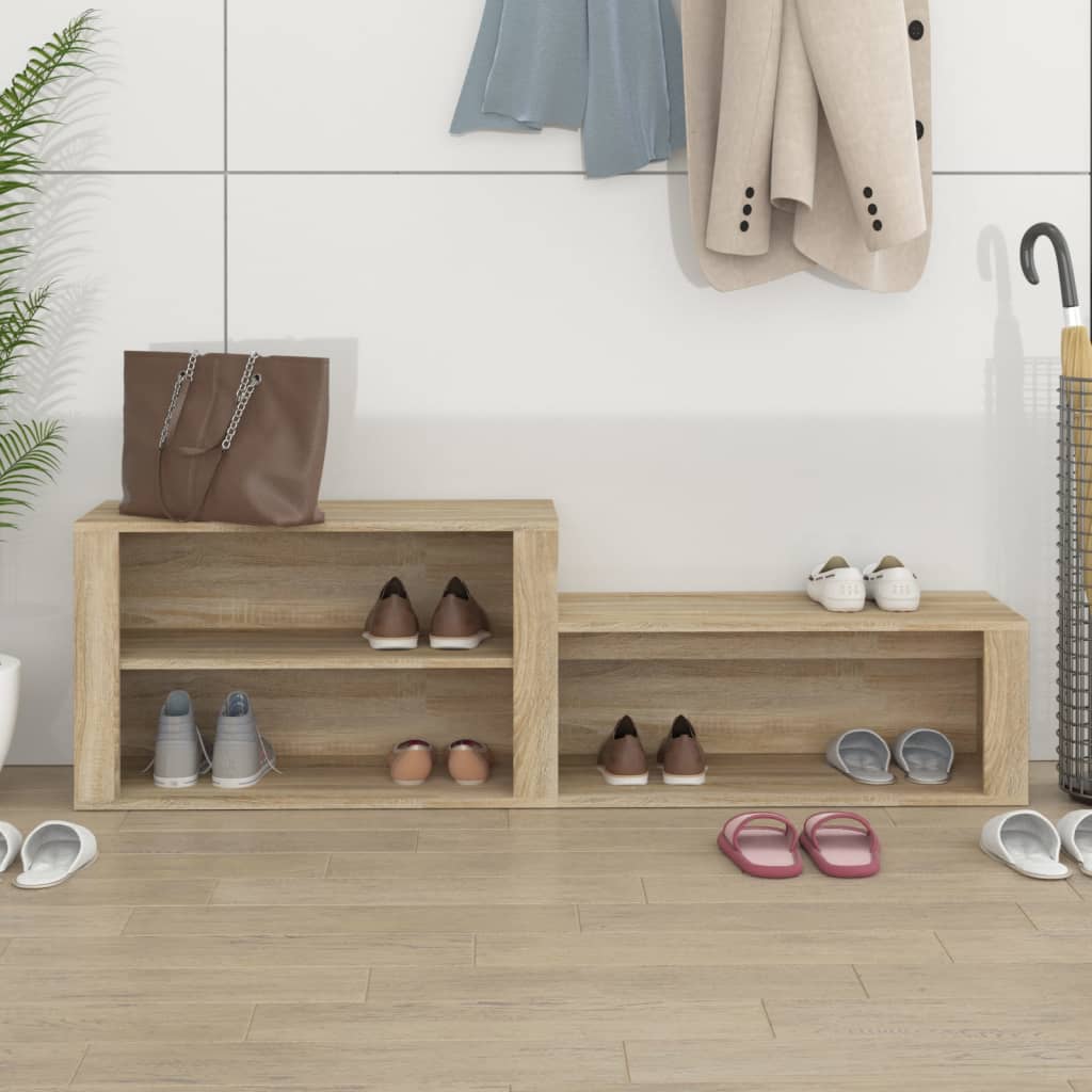 Schuhschrank Weiß 150x35x45 cm Holzwerkstoff
