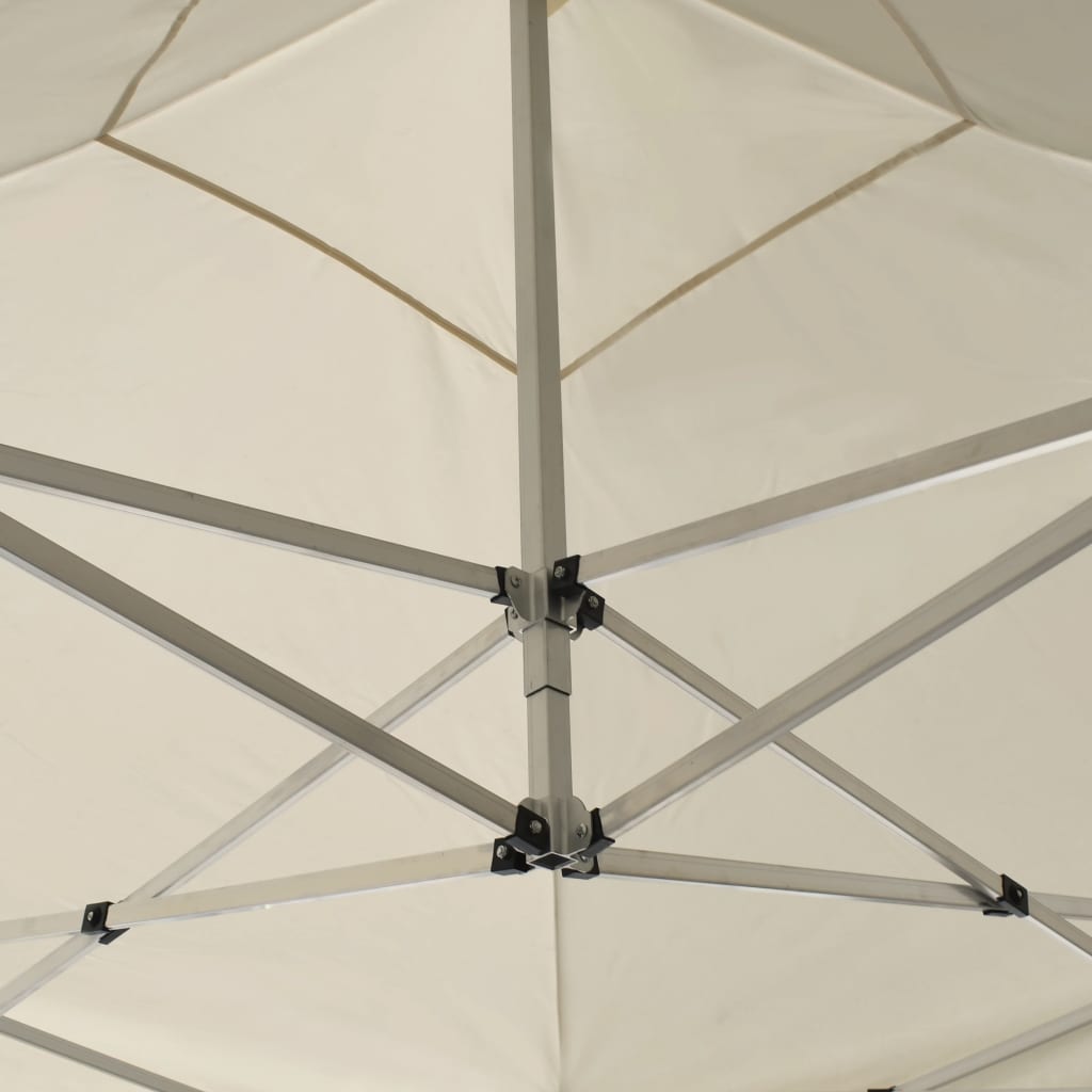 Profi-Partyzelt Faltbar mit Wänden Aluminium 3×3m Weiß