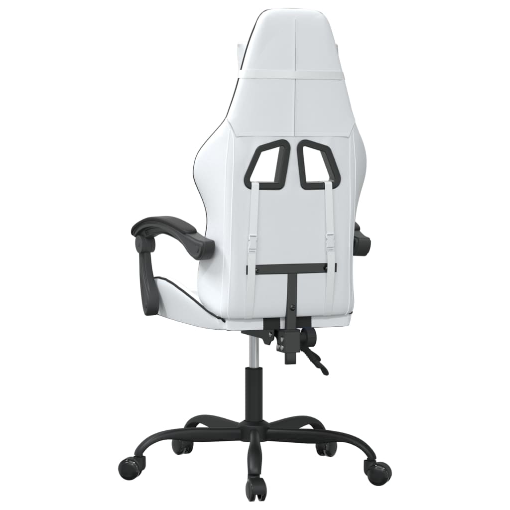 Gaming-Stuhl Drehbar Schwarz und Blau Kunstleder