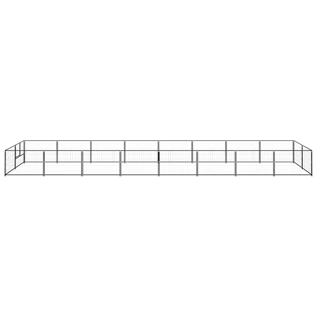 Hundezwinger Schwarz 4 m² Stahl