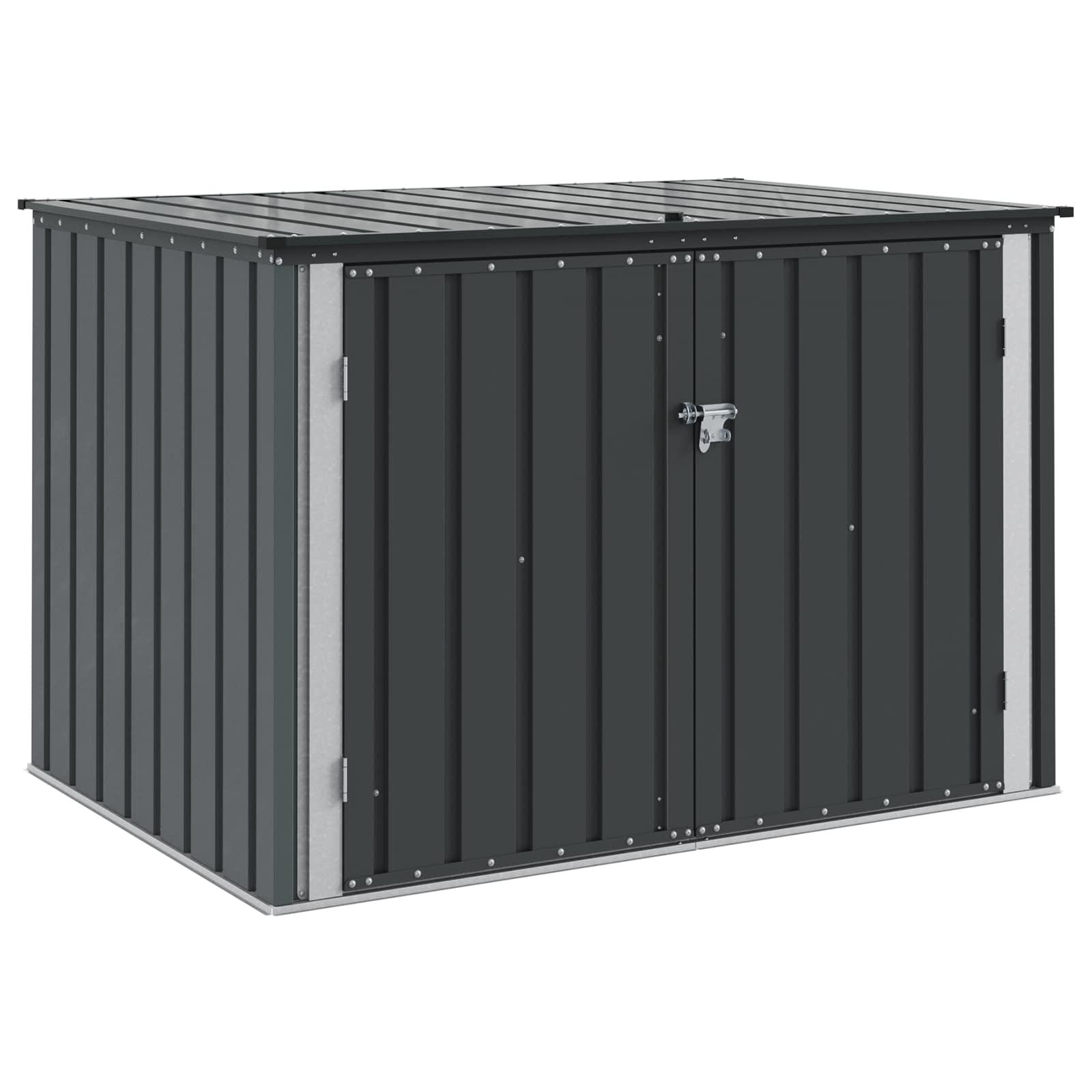 Gartenlagerbox Schwarz 101,5 x 57 x 100,5 cm Stahl