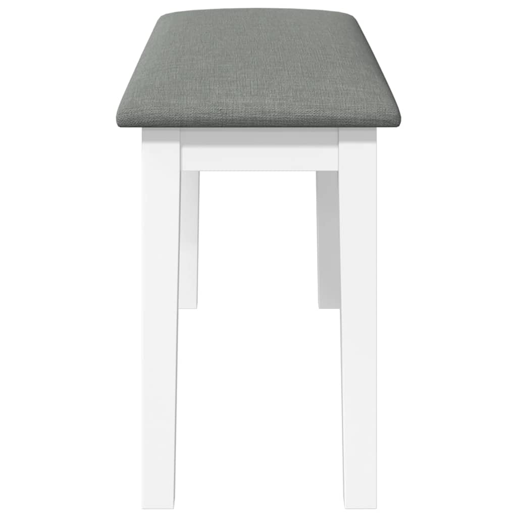 Bank 90 cm Braun Massivholz Gummibaum