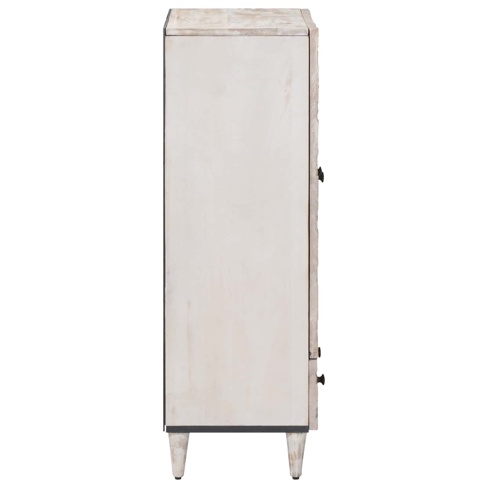 Hochschrank mit Regal Braun 60 x 33,5 x 100 cm Massivholz Mango