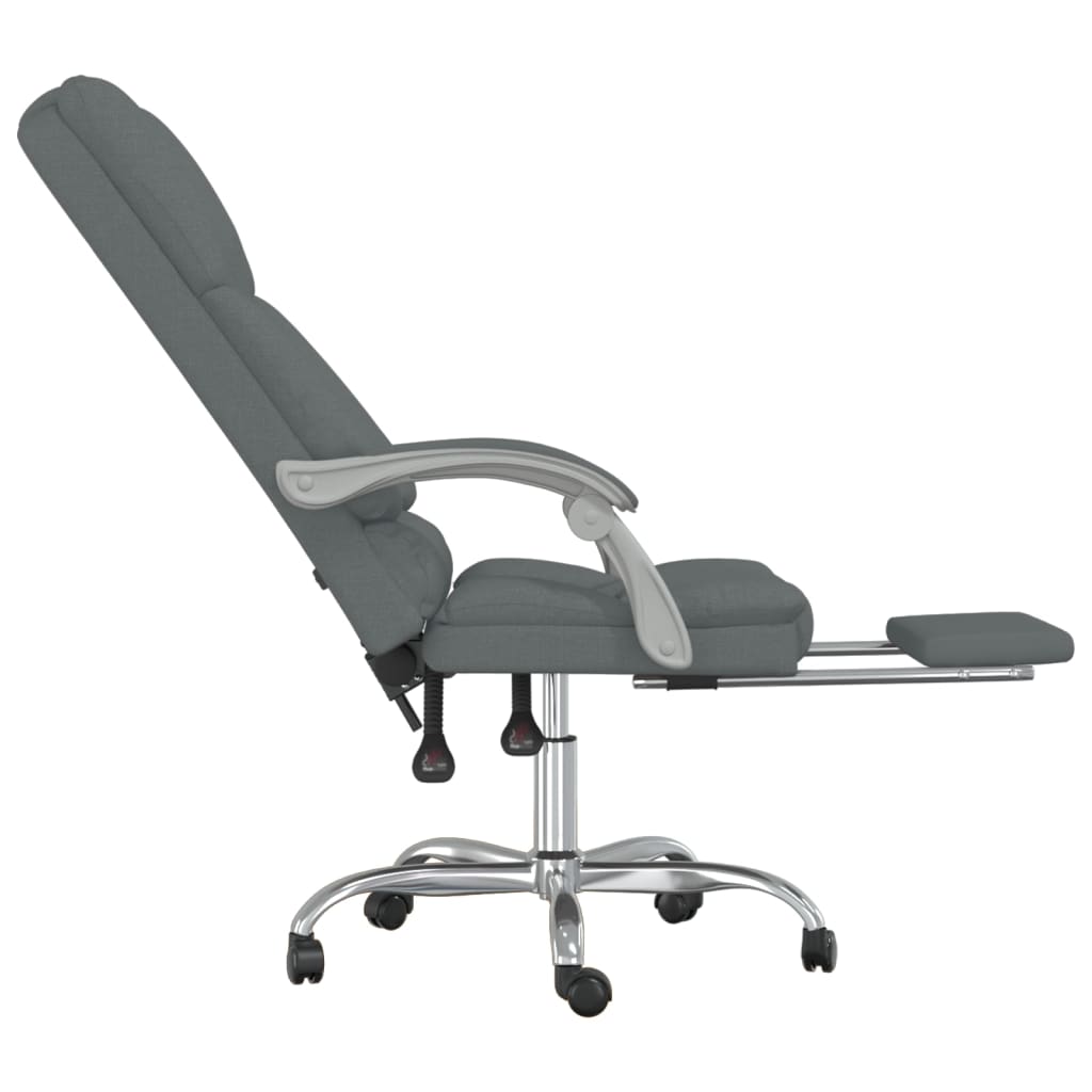 Bürostuhl mit Massagefunktion Taupe Stoff