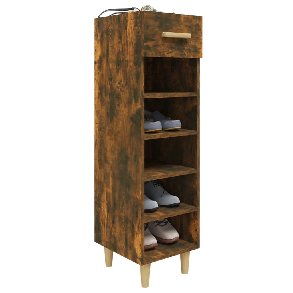 Schuhschrank Betongrau 30x35x105 cm Holzwerkstoff