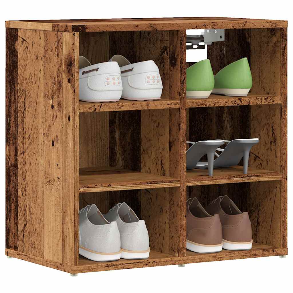 Schuhregale 2 Stk. Weiß 52,5x30x50 cm