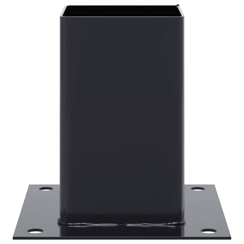 Pfostenträger Quadratisch 4Stk. Silber 46x46mm Verzinkter Stahl