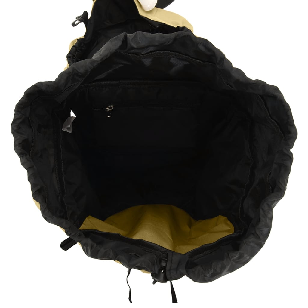 Wanderrucksack Schwarz 60 L Oxford-Gewebe