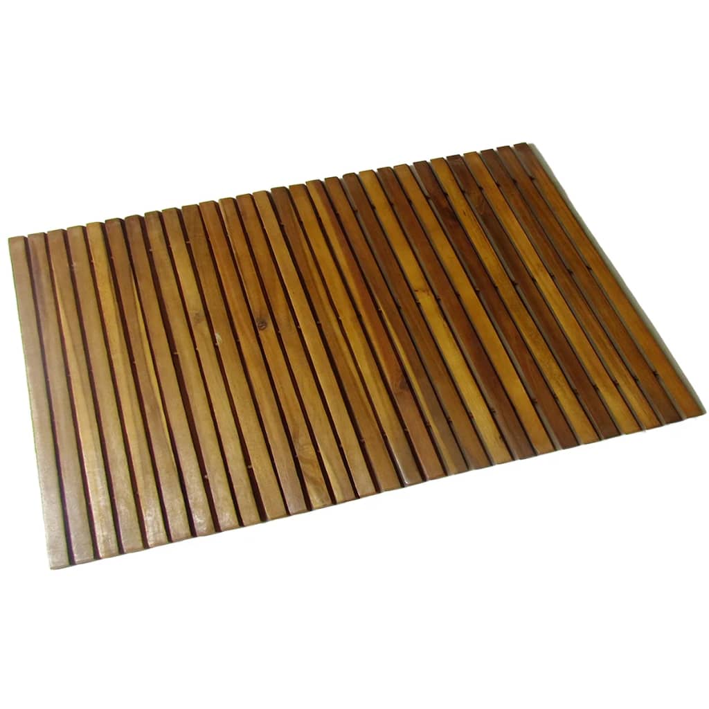 Badematte Braun 60 x 40 cm Massives Akazienholz