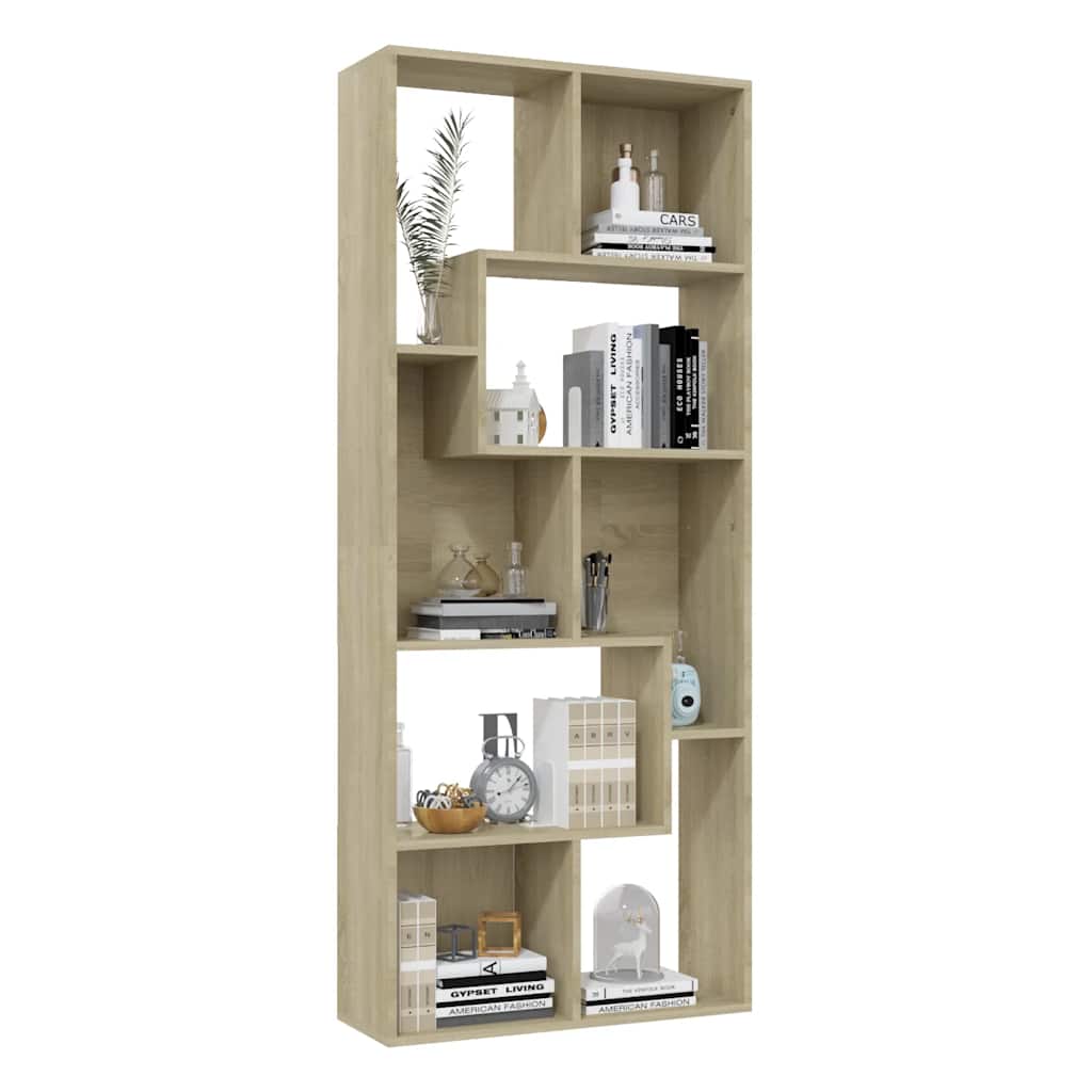 Bücherregal Weiß 67x24x161 cm Holzwerkstoff