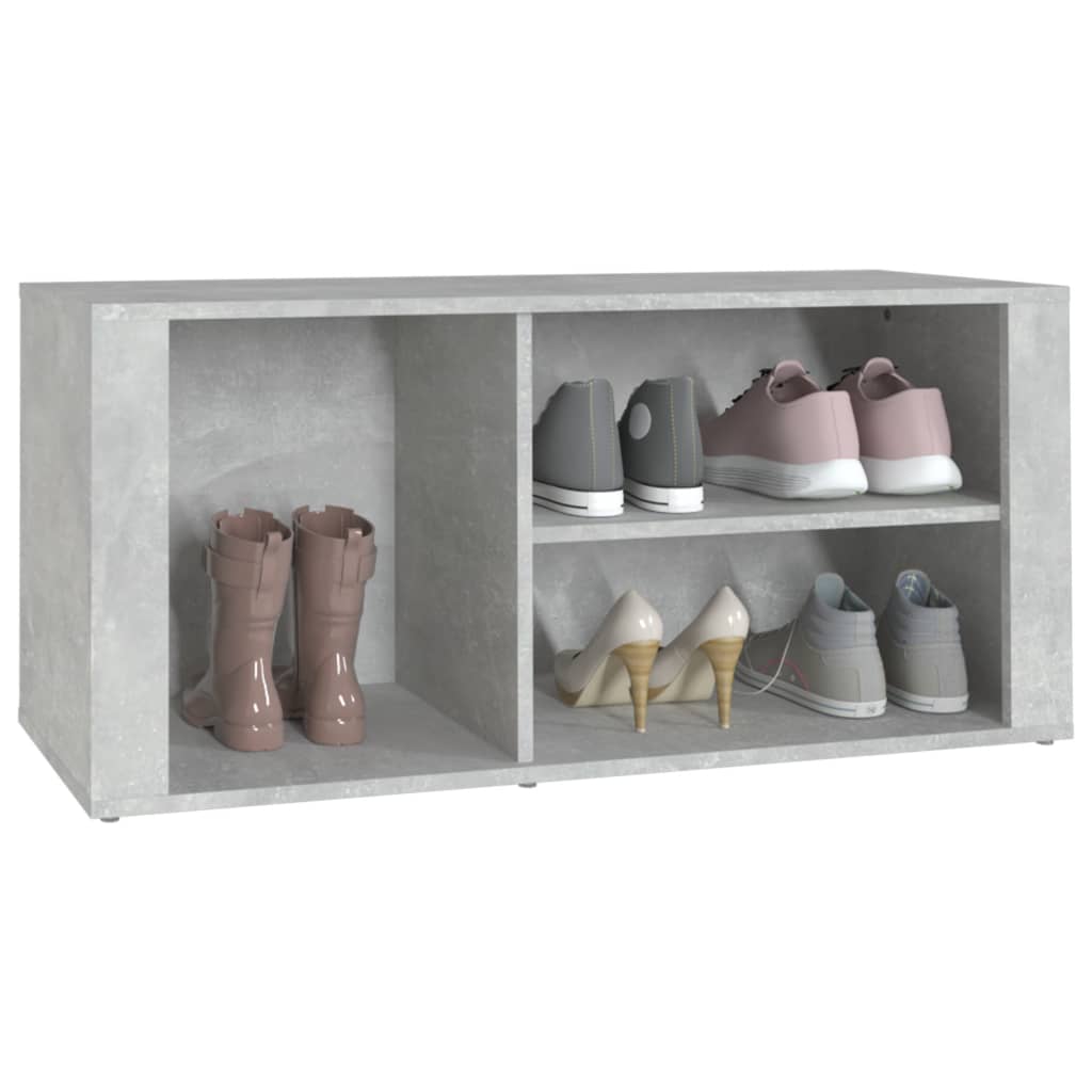 Schuhregal Weiß 100x35x45 cm Holzwerkstoff