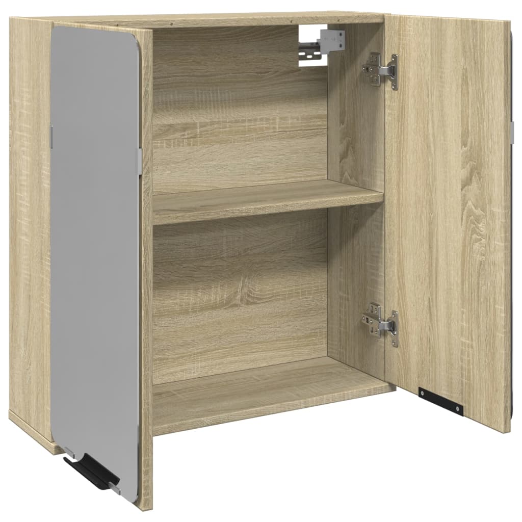 Bad-Spiegelschrank Weiß 64x20x67 cm