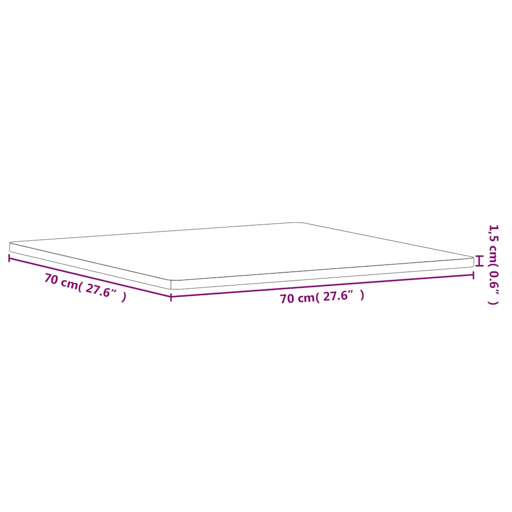 Tischplatte Ø30x1,5 cm Rund Massivholz Buche