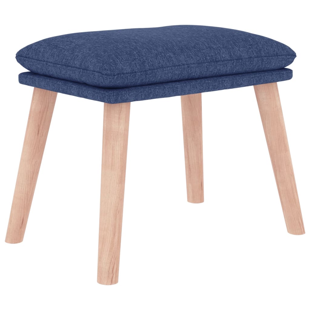 Fußhocker Hellgrau 45x29,5x35 cm Stoff