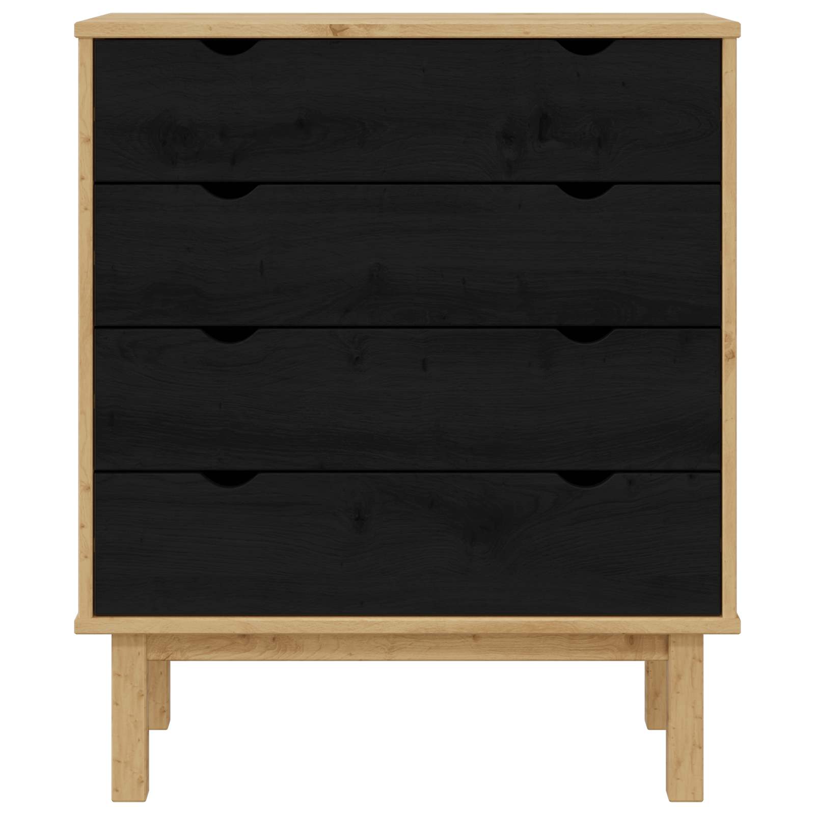 Schubladenschrank OTTA 76,5x39,5x90 cm Massivholz