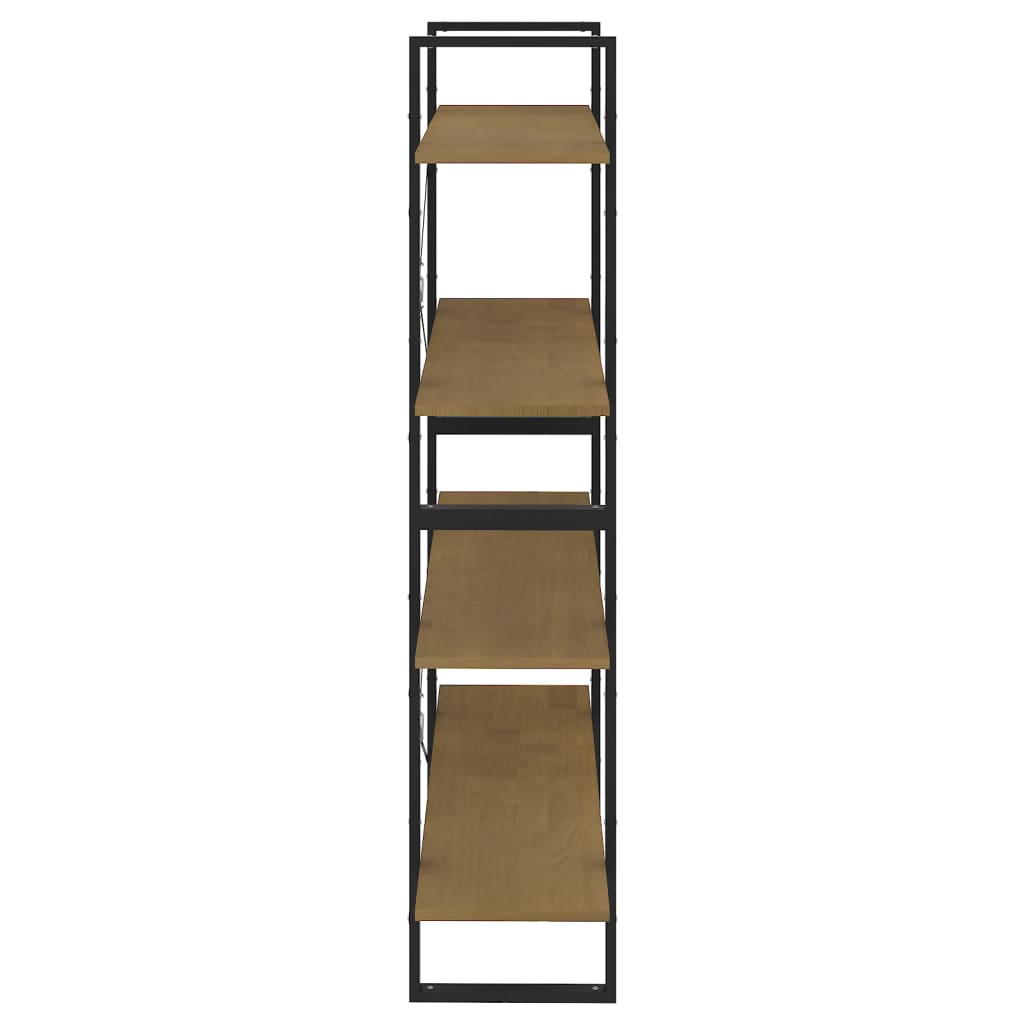 Bücherregal 2 Fächer Weiß 100x30x70 cm Holzwerkstoff