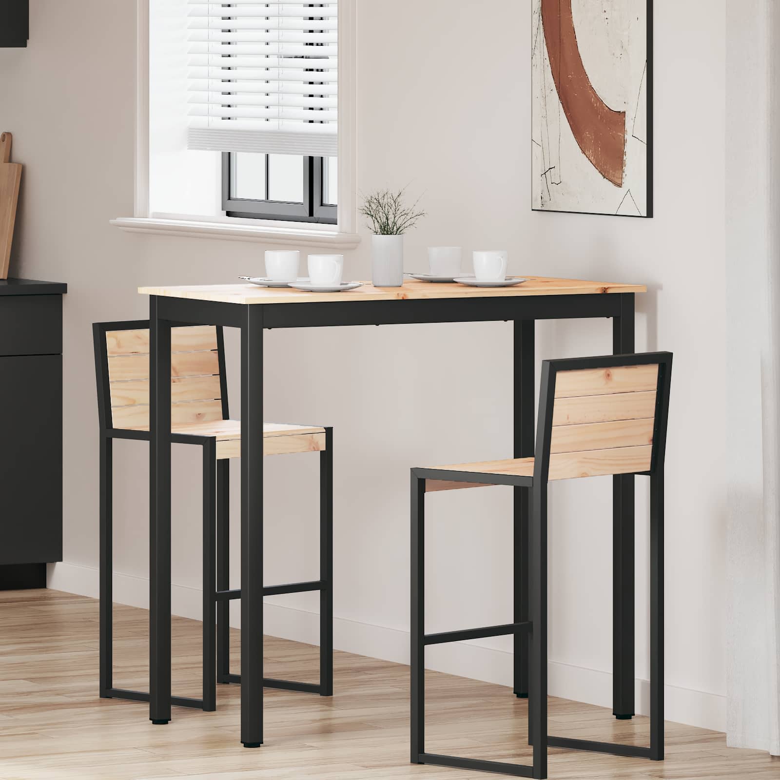 Bartisch Natur 200 x 100 x 105 cm Massives Kiefernholz